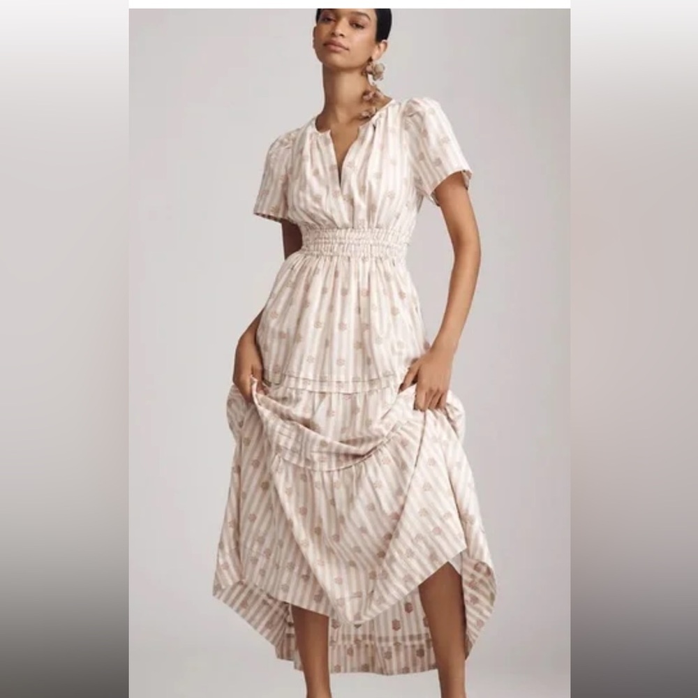 Anthropologie Somerset Maxi Dress- embroidered